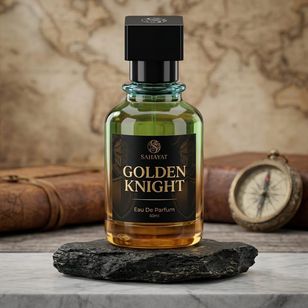 SAHAYAT Golden Knight Eau De Parfum – 50ml | Brings Power and Aura