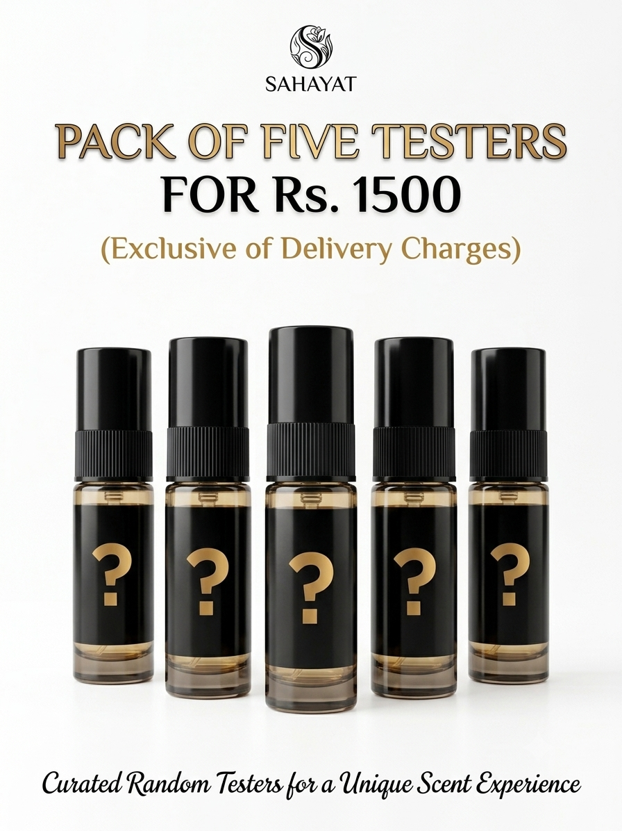 Sahayat 5pc Fragrance Testers Pack – 5 Premium Perfume Samples (5ml x 5)