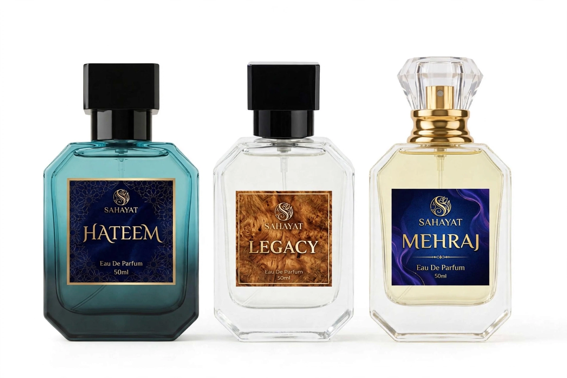 SAHAYAT Signature Royal Trio – 3 Premium Long-Lasting Perfumes | 50ml Each | 50% OFF